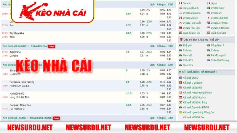 Kèo Nhà Cái 55 🎖️ Tỷ Lệ Kèo Nhà Cái 55 Trực Tuyến - keo nha cai kèo nhà cái newsurdu.net